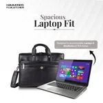 Hammonds Flycatcher Genuine Leather Laptop Black Bag For Men