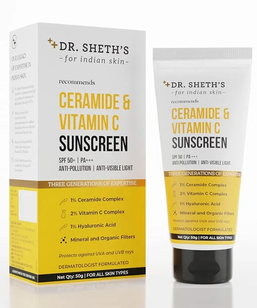 Dr. Sheth's Ceramide & Vitamin C Sunscreen 50g