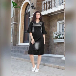 FuLoo's Slieecker Denim Western Kurti # 1019