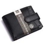Hammonds Flycatcher Black Leather Wallet Belt Combo Gift Set For Men