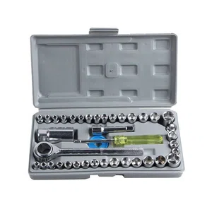 40pcs Combination Tool Kit Set Of Car Tools Toolbox Sleeve Wrench