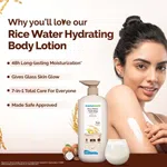 Mamaearth Rice Water Hydrating Body Lotion with Rice Water & Niacinamide for Dewy Glass Skin - 400 ml