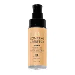 Milani Conceal + Perfect 2-in-1 Foundation + Concealer (30ml) - 02 Natural - Waterproof & Sweatproof Full Coverage