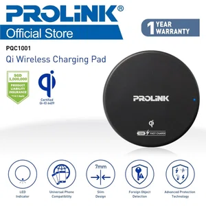Prolink 10W Qi Wireless Charging Pad - PQC1001