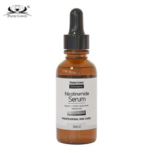 ​Pretty Cowry 100% Natural Nicotinamide Face Serum - 30ml | Brightening & Dark Spot Removal | With Vitamin C & Hyaluronic Acid | Professional Skin Care