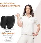 FOVERA Memory Foam Coccyx Seat Cushion for Tailbone Pain Sciatica, Back Pain Relief - Orthopedic Chair Cushions for Sitting for Office Chair
