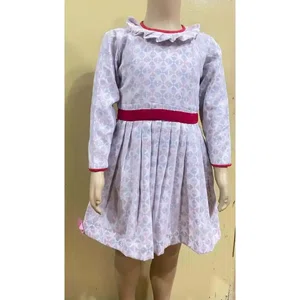 Mulmul Dhaka Dress For Baby Girl 1 Pcs