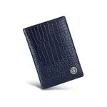 Hammonds Flycatcher Croco Blue Passport Holder
