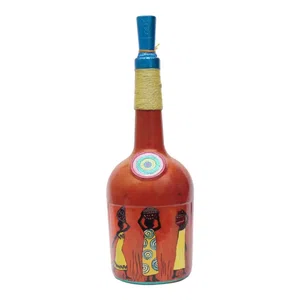 Printed Handmade Craft Bottle With Light Lamp