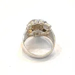PURE SILVER TIGER DESIGN FINGER RING FOR MEN