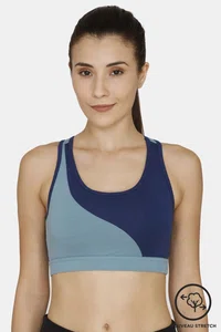 Zelocity Sports Bra With Removable Padding - Adriatic Blue