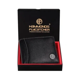 Hammonds Flycatcher RFID Protected Genuine Leather Black Wallet For Men ( HF 592 BLK)