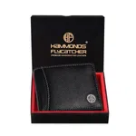 Hammonds Flycatcher RFID Protected Genuine Leather Black Wallet For Men ( HF 592 BLK)