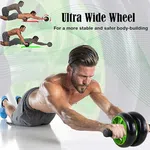 Ab Roller Wheel with Knee Mat | Abs Workout Equipment | For Abdominal & Core Strength | Exercise Wheels for Home Gym | Built In Spring Resistance | Home Workout Equipment