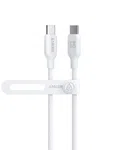 Anker 543 USB-C to USB-C Cable (Bio-Based) (A80E1061) (140w,3ft,white)