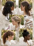 Korean Style Matte Hair Claw Clips Combo Set - Premium Non-Slip Jaw Clips Aesthetic Hair Accessories for Women & Girls