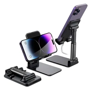 Desktop Mobile Phone Holder Mount Stand Flexible Foldable Portable