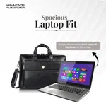 Hammonds Flycatcher 15.6 inch Dual Compartment Genuine Leather Laptop Bag With Expandable Features - Laptop Bags |