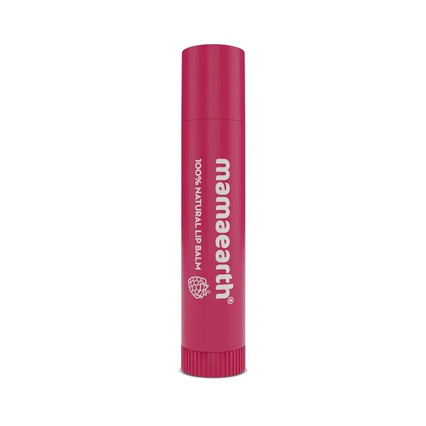 Mamaearth Nourishing Tinted 100% Natural Lip Balm with Vitamin E and Raspberry for Dry & Chapped Lips - 4 g