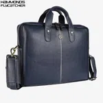 Hammonds Flycatcher Genuine Leather 13 inch Laptop Bag (Blue)