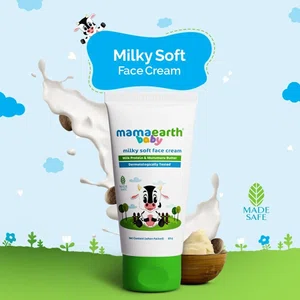 Mamaearth Milky Soft Face Cream With Murumuru Butter for Babies, 60g