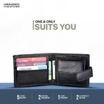 Hammonds Flycatcher Genuine Leather Black Wallet For Men