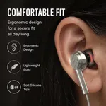 Elephu BassX 2020 earphones| 3.5mm jack| Boosted Bass| Volume Slider with Button| MIC| Hi-Res Audio| Universal Compatible| silicon tip