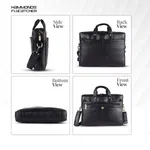Hammonds Flycatcher Genuine Leather Laptop Black Bag For Men