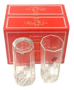 Karbon Crystal Clear 6 PCs set Glass Pack kry5010-1