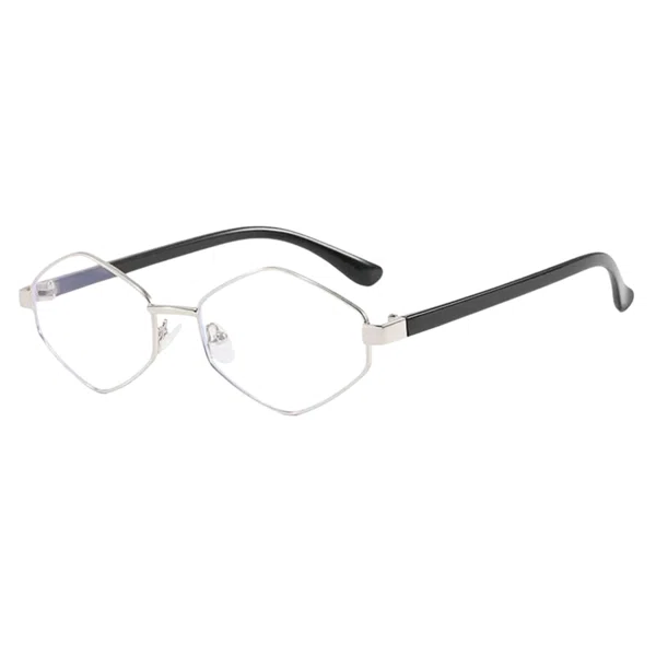 Oudi Premium UV Protected Lens Black Metal Full Rim Sunglasses for Women Silver-Black