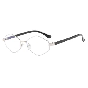 Oudi Premium UV Protected Lens Black Metal Full Rim Sunglasses for Women Silver-Black