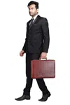 HAMMONDS FLYCATCHER Adults Genuine Leather Briefcases With Combination Lock| D-L:17"H:12.5"B:3"