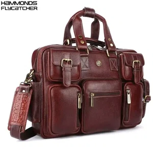 Hammonds Flycatcher Genuine Leather Laptop Messenger Bag For Men - Leather Bags For Men | Side Bags For Men |