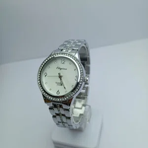 women watch waterproof round dial stainless steel material