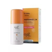 Chemist at Play UnderArm Roll-On with 5% AHA| Lactic & Mandelic Acid|Prevents Odour, Brightens Skin & Exfoliates Underarm | For Sensitive Skin | Peach Fragrance | Alcohol & Aluminium Free | 1.35 fl oz