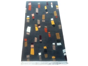 Handmade/Handknotted 60 Knots Nepali Woollen Carpet 3.02 Ft x 5.34 Ft