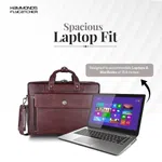 Hammonds Flycatcher Genuine Leather Laptop Bag For Men | Brown Solid Genuine Leather Messenger Bag For Men