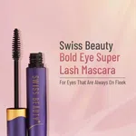 Mascara | Water Resistant Mascara by Swiss Beauty | Intense Colour Payoff | Long-Lasting | Black, 7.5Ml