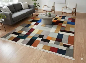 Hand-Knotted Nepali Woolen Carpet 60 Knots,170 Cm x 240 cm