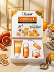 4 In 1 Set Disaar Beauty Vitamin C Skincare Set – Cleanser, Toner, Serum & Cream | Gift Set for Women & Teens