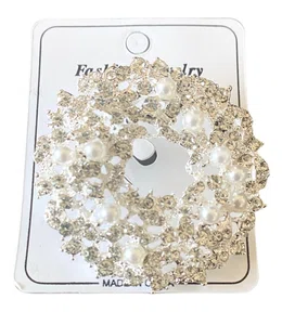 Pearl Crystal Brooch-1Pcs