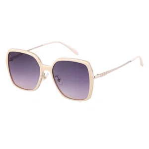 Oudi Premium UV Protected Lens Gold-Toned Metal Full Rim Sunglasses for Women Pink-Gold