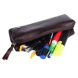 Hammonds Flycatcher Genuine Leather Brown Utility Pouch pencil case