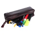 Hammonds Flycatcher Genuine Leather Brown Utility Pouch pencil case