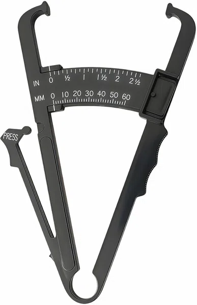 Body Fat Caliper - Handheld BMI Body Fat Measurement Device - Body Fat Analyzer -Skinfold Caliper Measures Body Fat with Chart and Manual