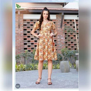 Malvika Lycra Western Dress#1010