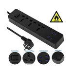 Lucky Hawk T18 2M Power Strip Stop3 Power Socket 4 USB Port