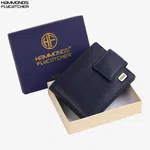 Hammonds Flycatcher Blue Genuine Leather Wallet For Men