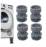 4 Pcs Height Adjustable Anti Vibration Pads (Min-4 inch-6.5 inch Max) - Dryer Shock & Noise Cancelling Pads, for Washing Machine, Refrigerators/Fridge, Furniture Base, Dishwashers Stand