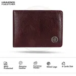 Hammonds Flycatcher RFID Protected Brown Genuine Leather Wallet for Men